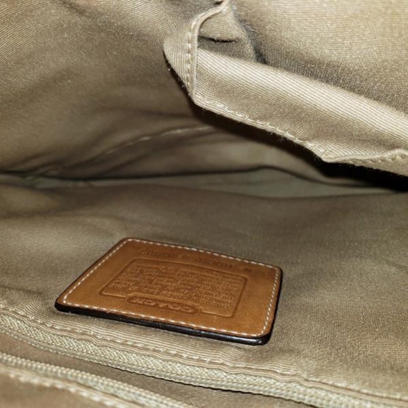 Coach Slim Brown Canvas Crossbody Bag H0685-F10417 - Picture 4 of 5